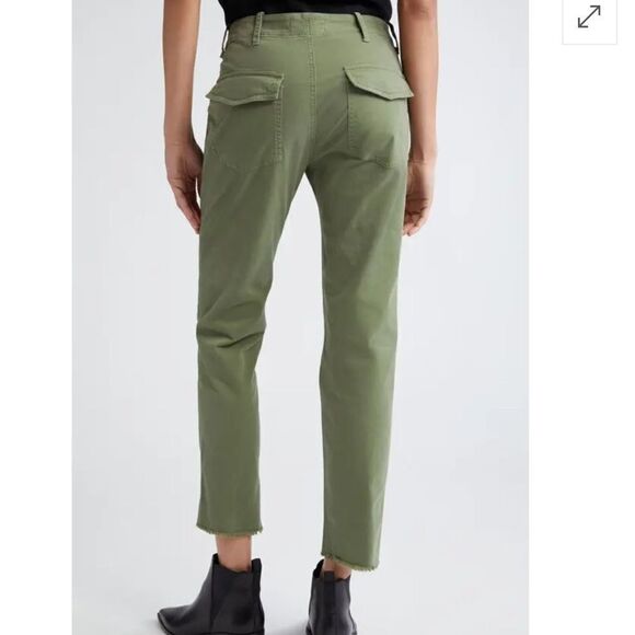 Nili Lotan Cropped Military Pants Olive Green - Picture 8 of 8